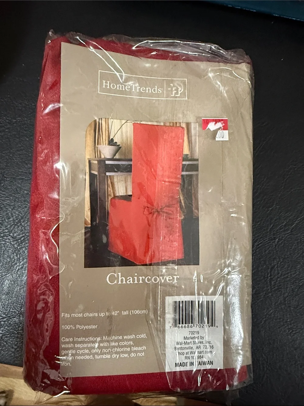 Red Polyester Chair Cover